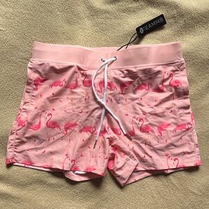Teamm8 Pink Flamingo Swim Shorts